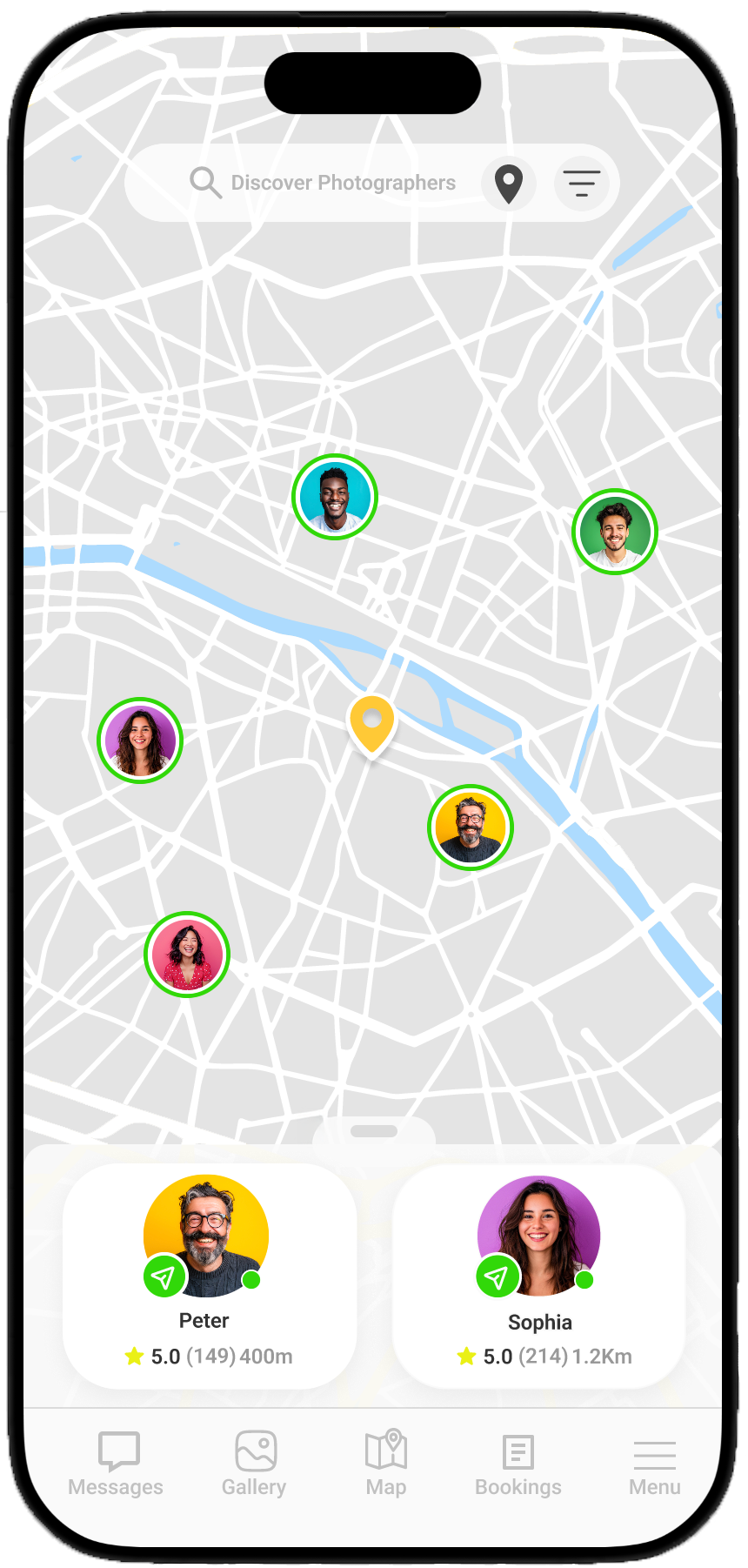 Pocketclick App Interface